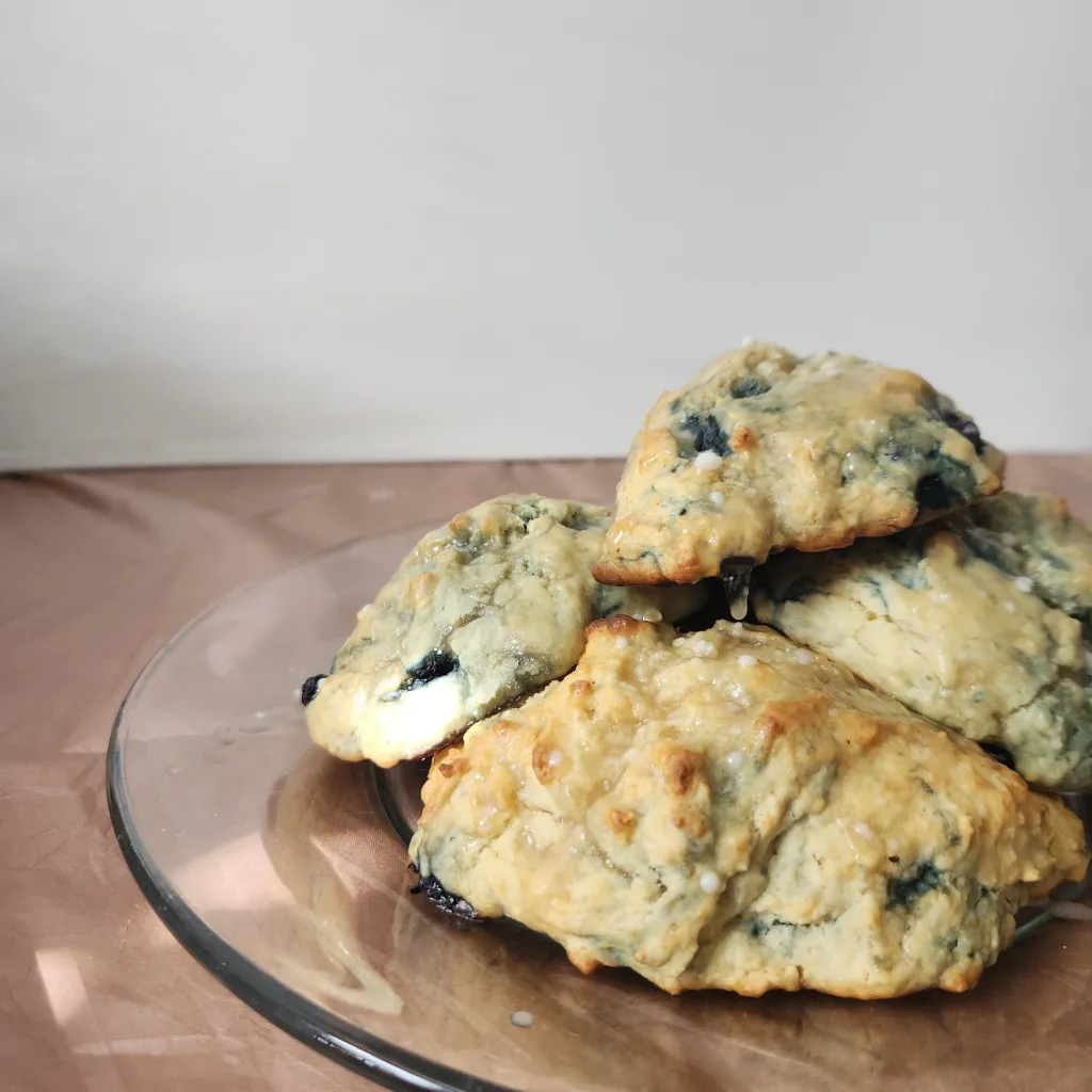 Best Quick & Easy Vegan Blueberry Drop Biscuits