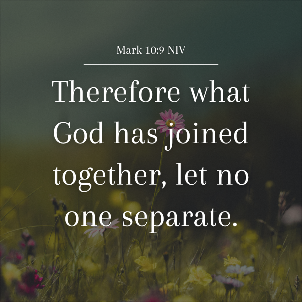 Mark 10:9